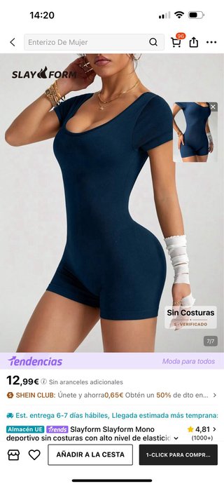 Mono gym talla m