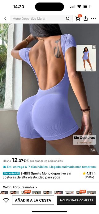 Mono gym talla m