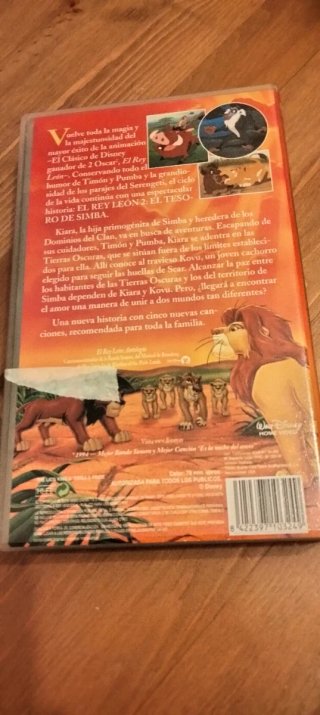 El Rey León 2: El Tesoro de Simba VHS