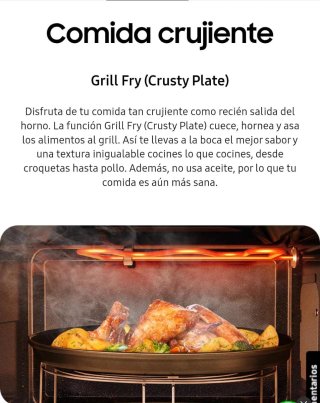 Microondas Samsung 23L, garantía marzo 2028