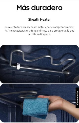 Microondas Samsung 23L, garantía marzo 2028
