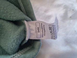 Sudadera con Capucha Verde Talla 24 Meses