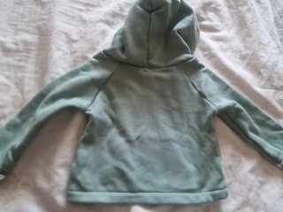 Sudadera con Capucha Verde Talla 24 Meses