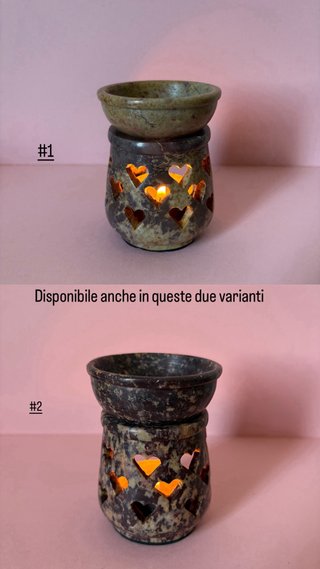 Bruciatore per essenze o bruciaincenso in steatite