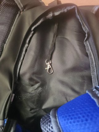 Mochila para Mascotas Negra y Azul