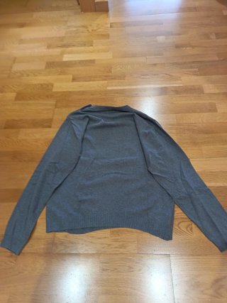 Jersey rayas hombre gris y rosa