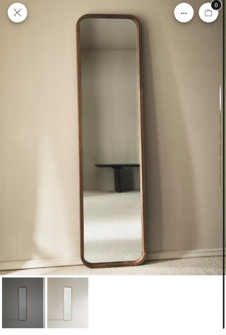 Espejo Zara Home Madera y Cristal