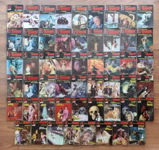 LOTE CONJUNTO DE 117 BOLSILIBROS TERROR-POLICIACOS