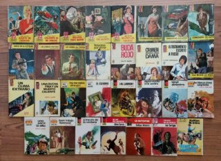LOTE CONJUNTO DE 117 BOLSILIBROS TERROR-POLICIACOS