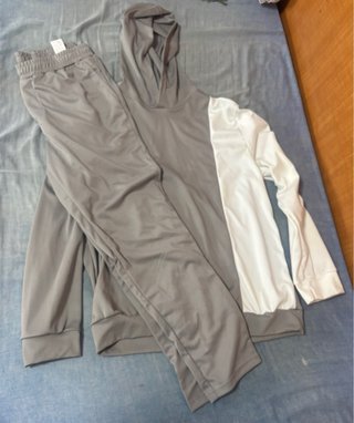 Conjunto Sudadera y Chándal Gris Talla L