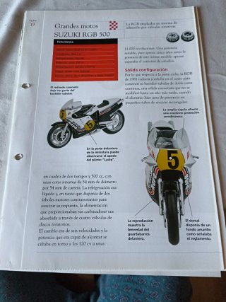 Miniatura Suzuki RGB500 Marco Lucchinelli 1981