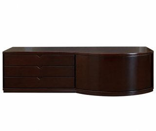 Mueble TV curvo con cajones