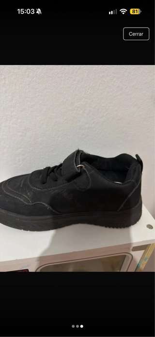 Zapatillas de niña negras talla 31