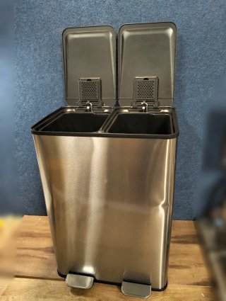 Cubo basura COSTWAY GY10008SL 60L 2x30L