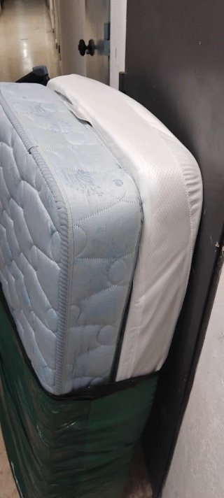 Cuna de viaje plegable azul