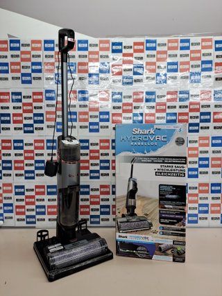 Aspiradora fregona Shark HydroVac sin cable con autolimpieza gris