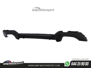 DIFUSOR TRASERO PARA BMW SERIE 3 G20 G21 + COLAS DOBLES CROMADAS