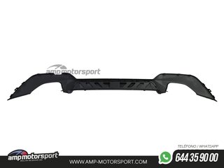 DIFUSOR TRASERO PARA BMW SERIE 3 G20 G21 + COLAS DOBLES CROMADAS