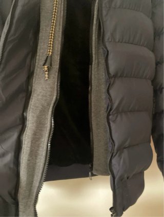 Giubbotto uomo blu con cappuccio