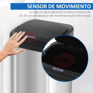Papelera 20L Sensor Infrarrojo