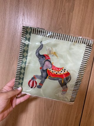 Pañuelo con Estampado de Elefante