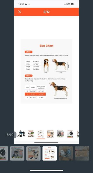 Silla de Ruedas para Perros VEVOR Talla S