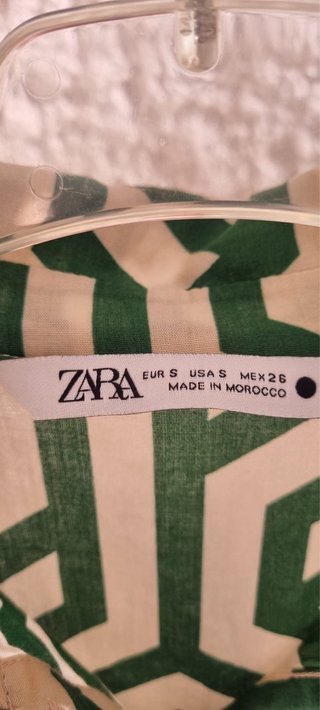 Vestido Zara estampado geométrico