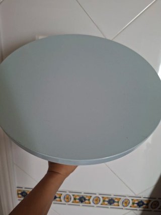 Stand de Madera y Base Blanca 25cm