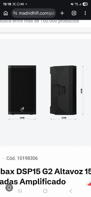 Altavoz Amplificado Audibax DSP15 G2
