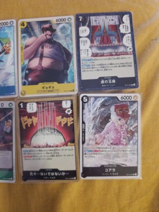 Lote cartas TCG One Piece