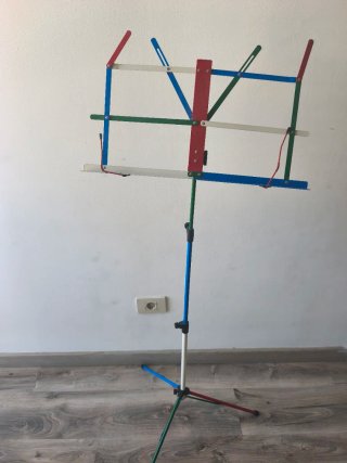 Atril para violín multicolor