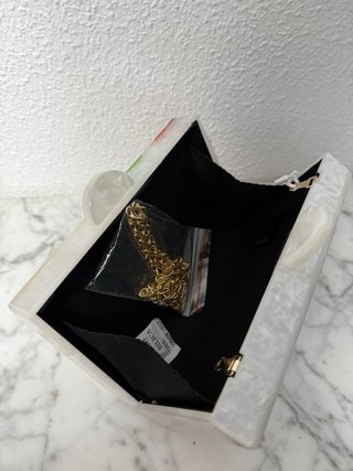 Bolso de mano tipo caja multicolor