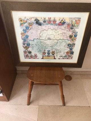 Cuadro Mapa Antiguo con Escudos