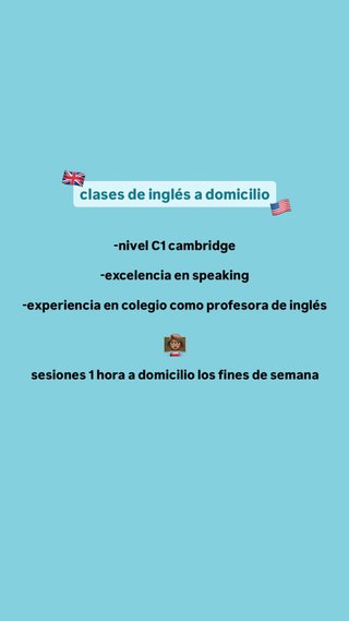 clases de inglés a domicilio