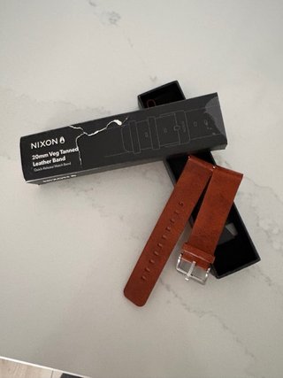 Correa Nixon Piel Vegana 20mm Marrón (nueva)