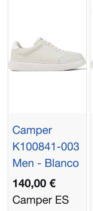 Zapatos hombre Camper Beige