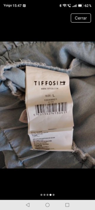 Pantalón Vaquero Tiffosi Azul Talla L