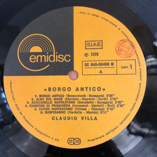 Claudio Villa - Borgo Antico LP 33 Giri