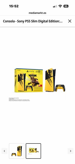 Consola PS5 Slim Digital Edition Wolverine