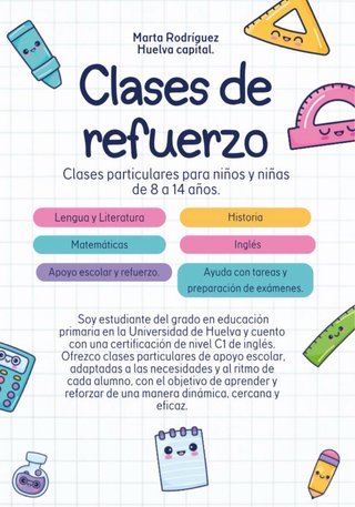 Clases particulares en Huelva Capital.