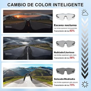 Gafas Ciclismo X-TIGER Fotocromáticas UV400