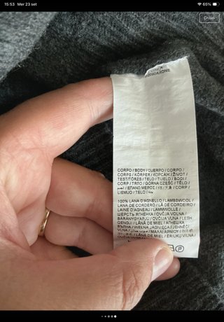 Maglione Ovs Grigio XL 100% lana