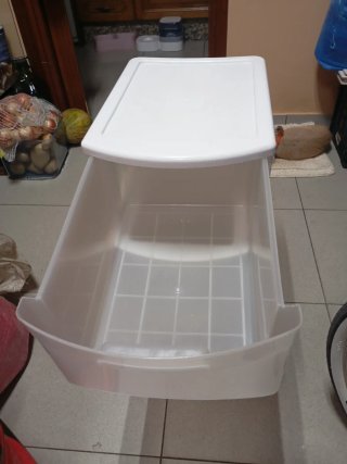 Cajonera de plástico blanca
