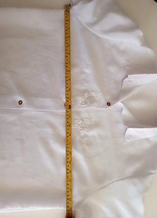Blusa Blanca Manga Larga Talla L/XL