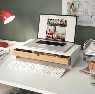 Soporte ordenador Elloven Ikea blanco portatil pc