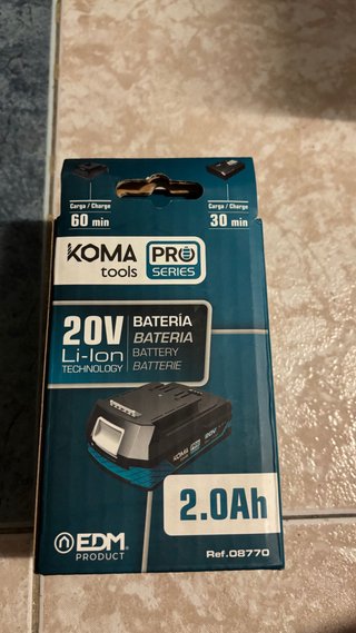 Batería Koma Tools 20V 2.0Ah Li-Ion