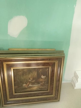 Cuadro Antiguo con Bodegón Floral vendo ltodo