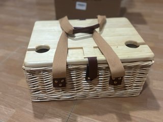 Cesta Picnic Mimbre Tapa Mesa
