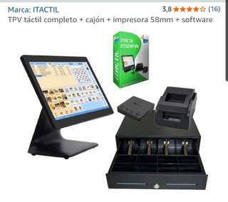 TPV Táctil Completo + Cajón + Impresora