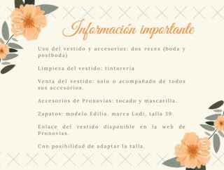 Vestido de Novia Pronovias+ complementos